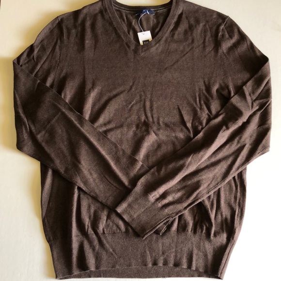 Gap Men’s V-neck light weight sweaters brown - Picture 1 of 1